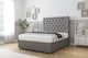 image 2 of Sloomy Montana Pewter Dumfries Divan Bed With Mattress 2 Drawers Footend With 26" Strutted Headboard 4' Small Double | Grey | Pewter | Small Double | 1