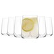 image 1 of LAV Terra Tumbler Glasses - 360ml - Clear - Pack of 6 | Clear | Clear