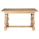 image 2 of Interiors By Premier Solid Whitewash Dining Table, American Oak Constructed Small Dining Table, Stable Kitchen Table For Dinner Brown