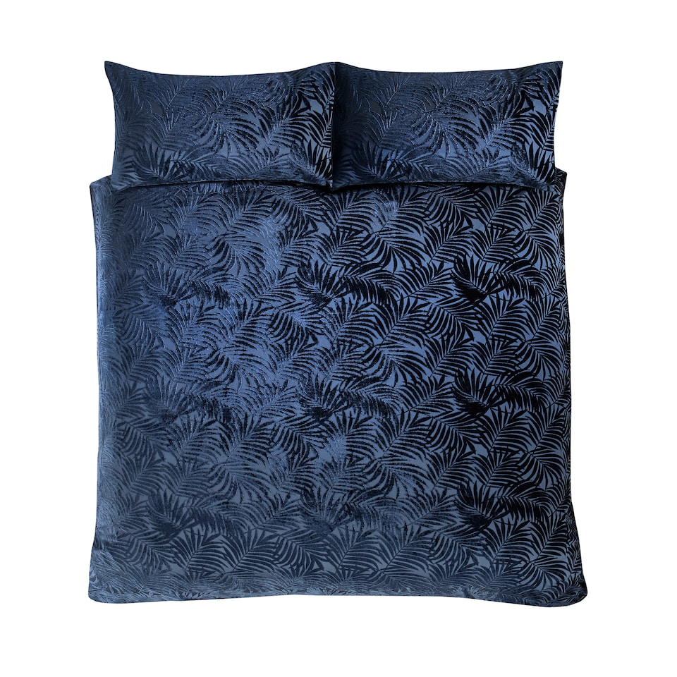 image 1 of Paloma Floral Cotton Duvet Cover Set with Pillowcase Green | Double