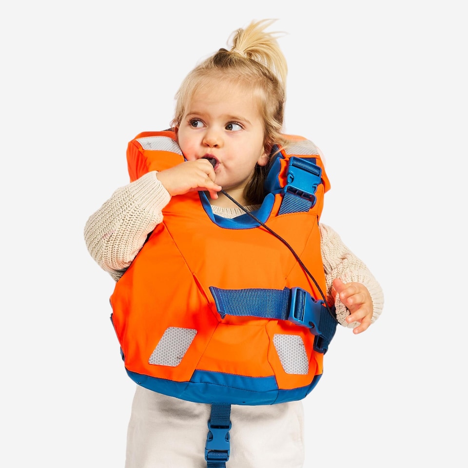 image 1 of Decathlon Baby Kids 100N life jacket LJ100N Easy Baby 10-15 kg - orange blue