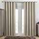 image 1 of OHS Blackout Thermal Eyelet Curtains, 66x90" - Stone