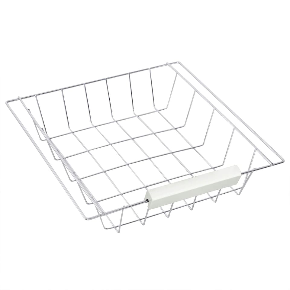 image 1 of HOMCOM Rolling Kitchen Island Trolley, Serving Cart w/ Drawer, Basket White