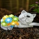 image 1 of Solar Cat Statue Garden Ornaments Outdoor Decorations