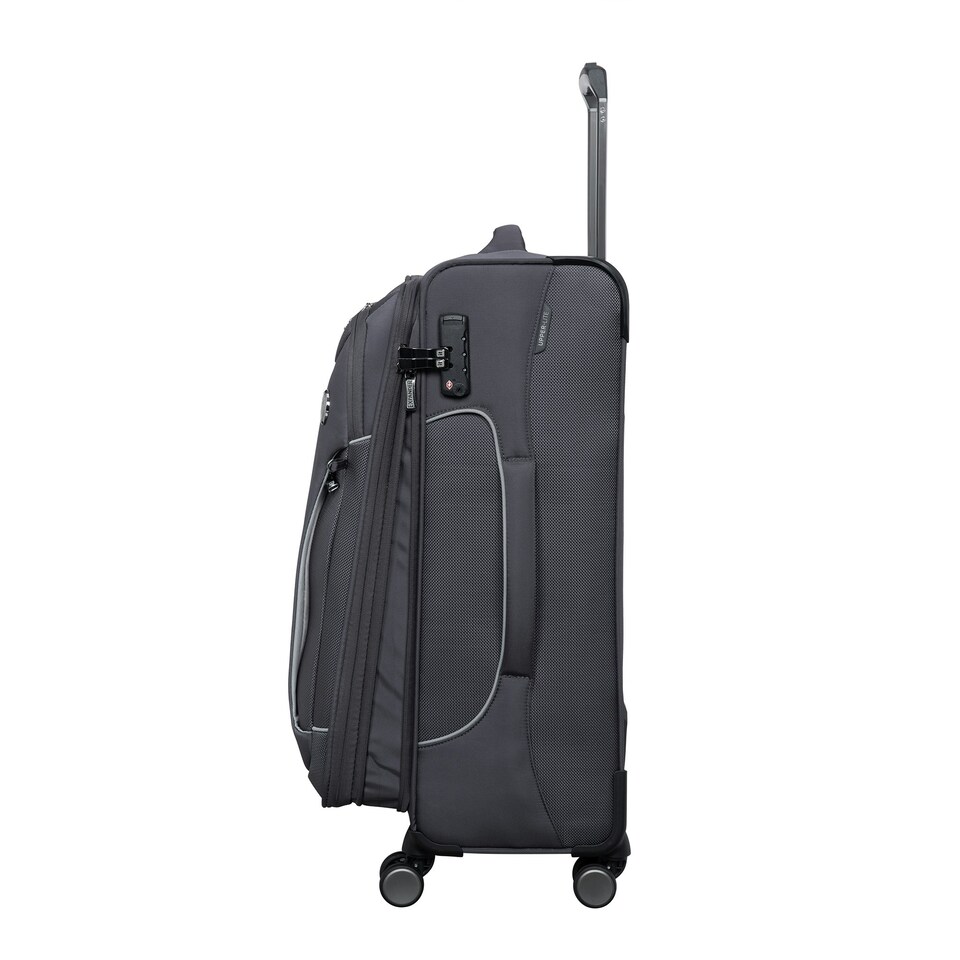 image 1 of IT Luggage Teleported Warm Charcoal Expandable Large Suitcase with TSA Lock Grey | Large