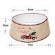 image 5 of Living and Home Burlap Merry Christmas Tree Skirt Collar - 77cm Dia x 26cm H