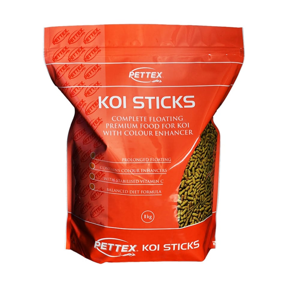 image 1 of Pettex Premium Orange Koi Sticks 1kg