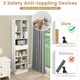 image 5 of COSTWAY 180CM Bookcase Modern Bookshelf with 10 Open Cubes White