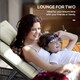 image 6 of Outsunny 2 Seater Double Rattan Sun Lounger Recliner Day Bed Wicker Weaver Sofa