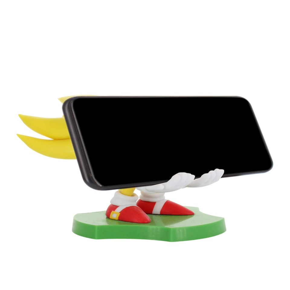 image 1 of Cable Guys Holdems Sonic The Hedgehog Super Mini Phone Stand and Device Holder Yellow
