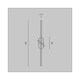 image 2 of RenAIssance Modern Integrated LED Wall Lamp Black 3000K 170lm White Shade