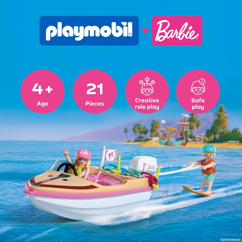 image 1 of PLAYMOBIL x Barbie Adventure Boat
