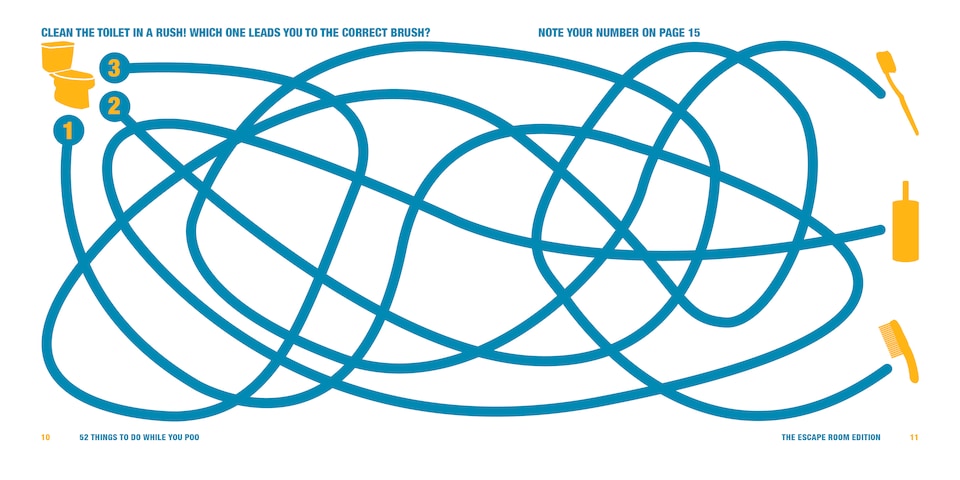 image 1 of 52 Things to Do While You Poo - The Escape Room Edition Book