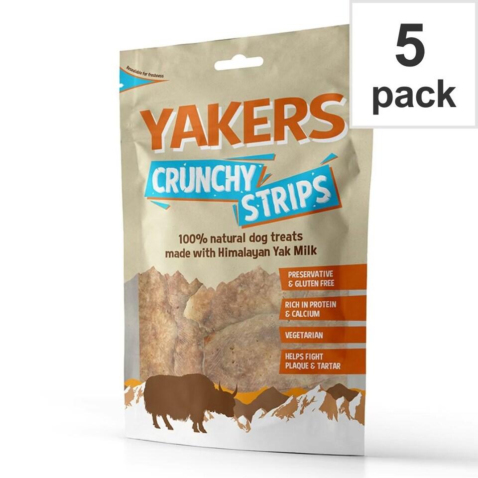 image 1 of Yakers Crunchy Strips 70g (Pack of 5)