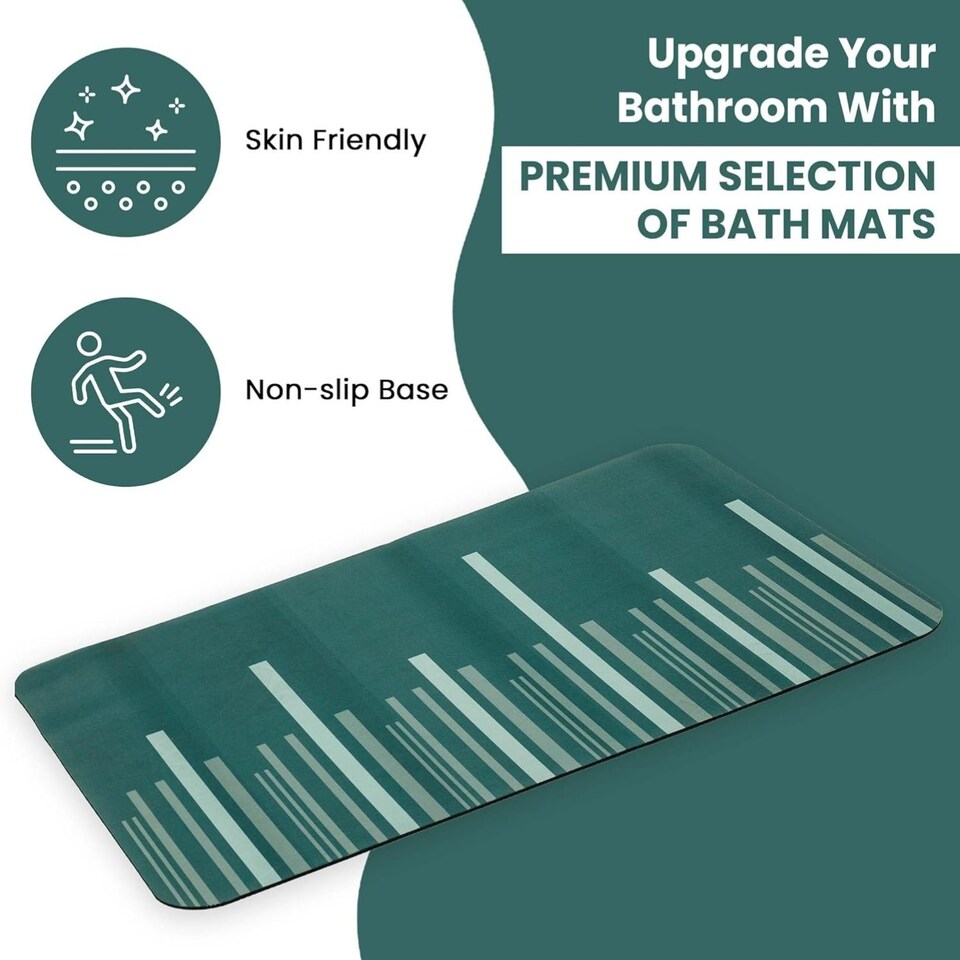 image 1 of Blue Canyon Berkeley Mat Green Durable Anti Slip Indoor Outdoor Floor Mat