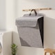 image 2 of Living and Home Foldable Medium Laundry Hamper | Grey
