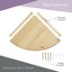 image 2 of Anika 28.5cm x 28.5cm Pine Wooden Shelf Brown