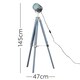 image 3 of ValueLights Starboard Painted Grey Floor Lamp and LED Bulb