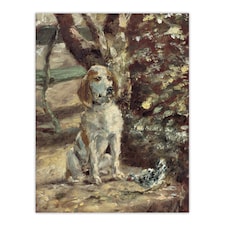 The Artists Dog Fleche Vintage Wall Art Print Toulouse Lautrec 18x24"