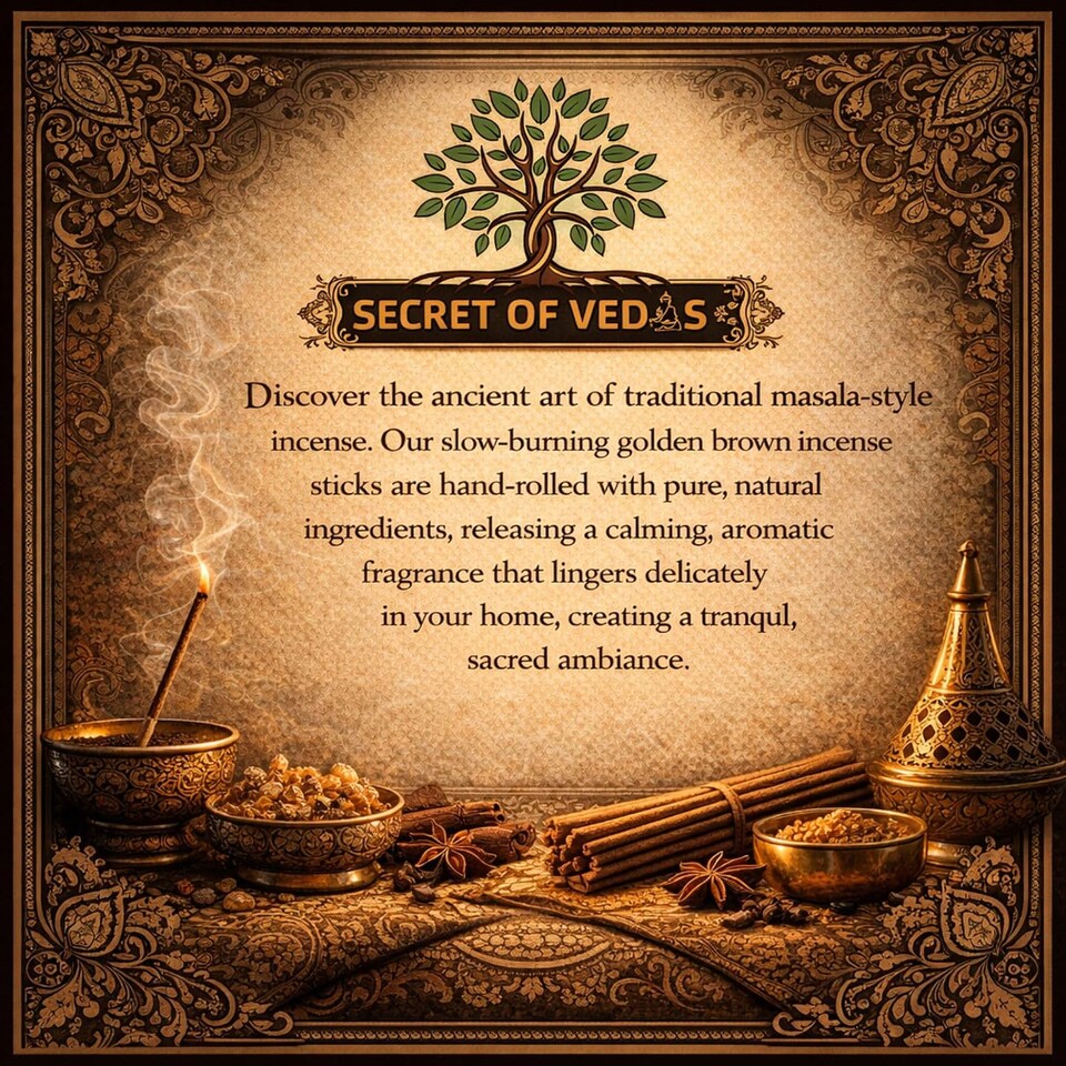 image 1 of Incense Sticks Set 3 x 20g Frankincense Loban Red Sandalwood Hand Rolled Agarbatti
