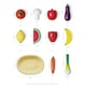 image 4 of Hooga Wooden Play Food Set with Basket - 20 Pieces of Fruits & Vegetables