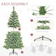 image 6 of HOMCOM 5FT Home Decoration Artificial Christmas Tree Xmas Gift Metal Stand