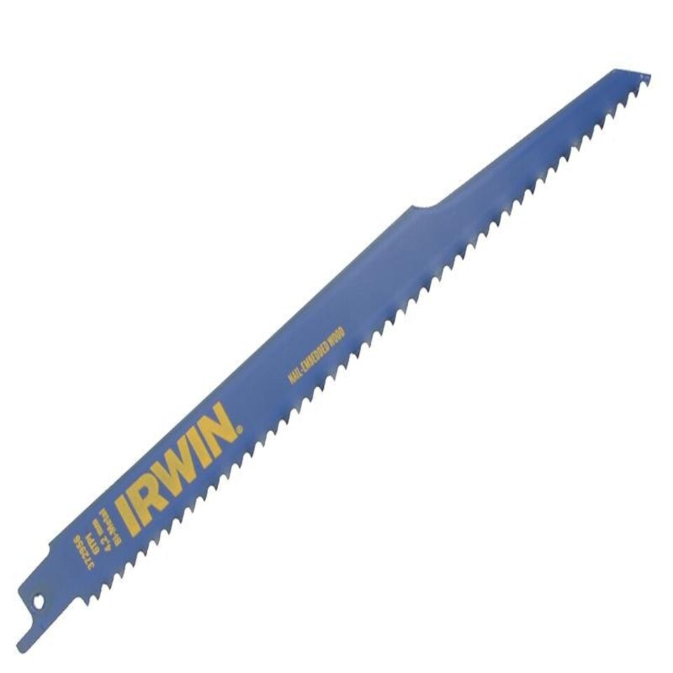 IRWIN Sabre Saw Blade Nail Embedded Wood 956R 225Mm Pack Of 2