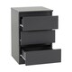 image 7 of Malvern 4 Piece Bedroom Set With 2 Door Double Wardrobe Grey