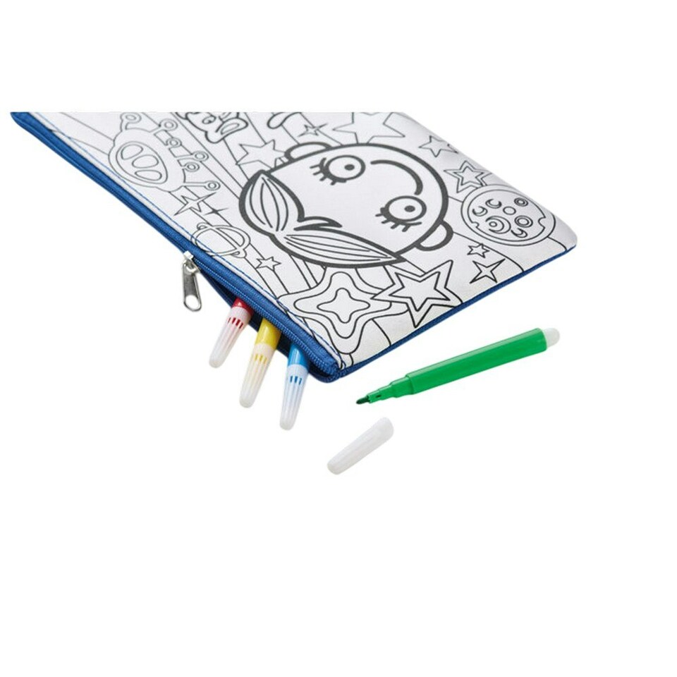 image 1 of MidOcean Kiddo Pencil Case Set - Royal Blue - One Size Blue