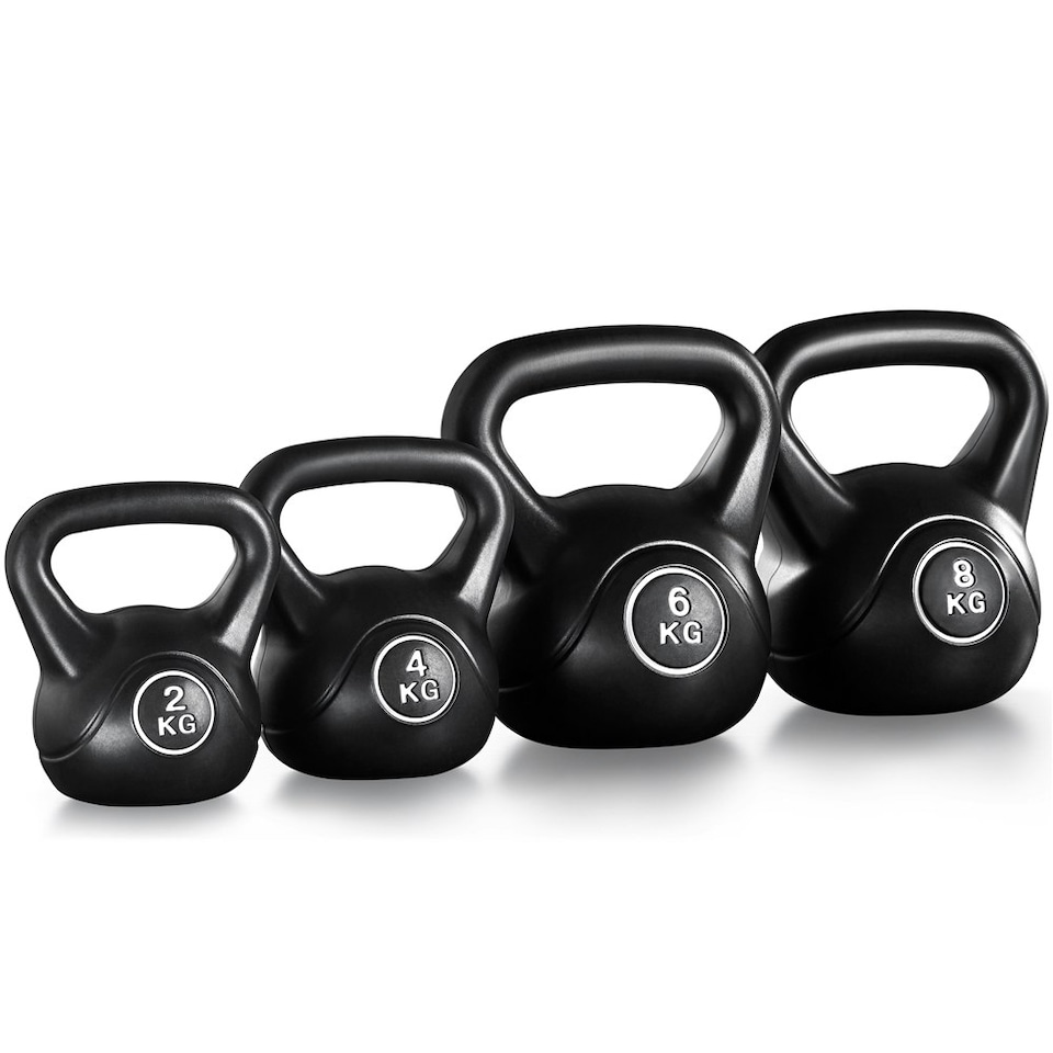 image 1 of Yaheetech 4-Piece HDPE Kettlebell Set 2/4/6/8kg
