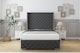 image 1 of Sloomy Arundel Graphite Dumfries Bed Frame With Mattress With 50"  Upholstered Wingback Headboard 5' King