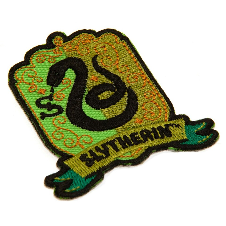 image 1 of Harry Potter Slytherin Iron On Patch - Green/Black - One Size