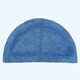 image 1 of Homescapes Luxury Reversible Semi Circle Bath Mat - Cobalt Blue Blue