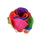 image 2 of Rainbow Rose Artificial Flower 45cm