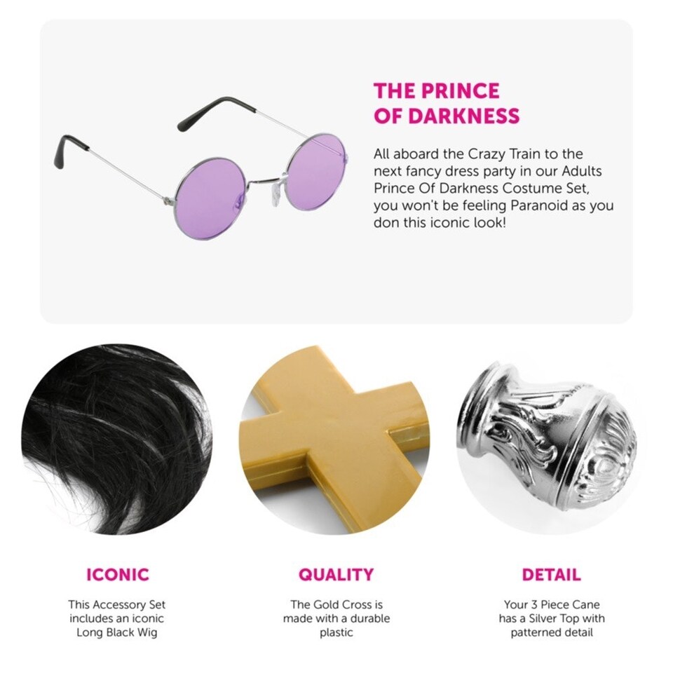 image 1 of Prince of Darkness Costume - 5 Piece Purple | S