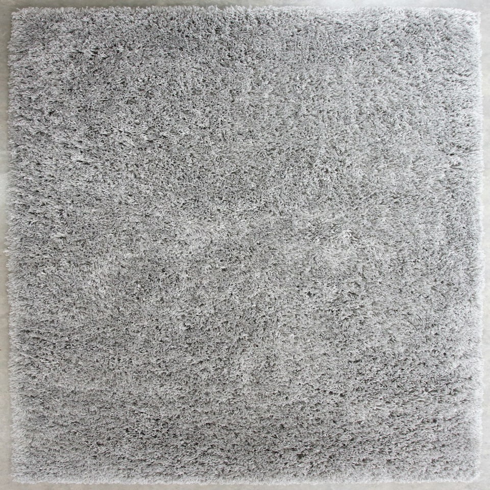 image 1 of KUKOON Silver Grey Deep Pile Shaggy Living Room Area Rug 200cm x 290cm