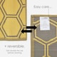 image 5 of Homescapes Outdoor Rug Luxury Waterproof Reversible, For Garden, Honeycomb | Yellow | 122 x 182 cm