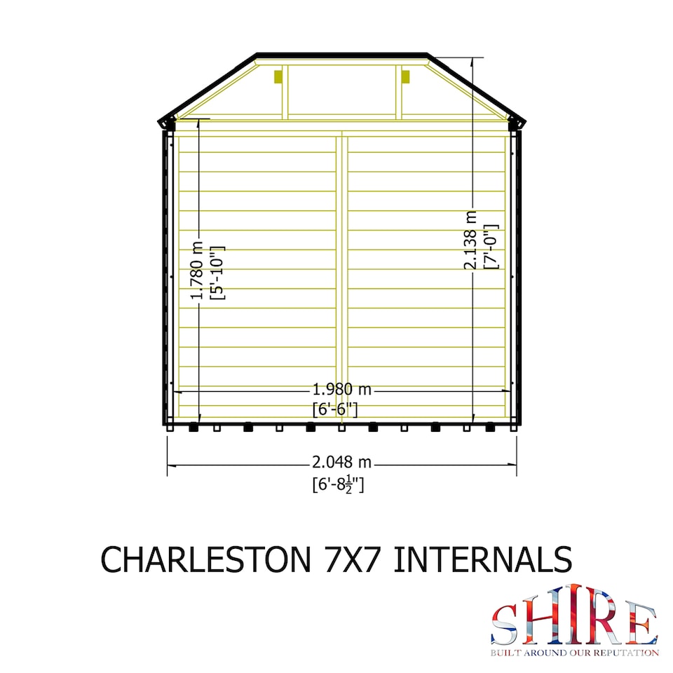 image 1 of Charleston 7 x 7 Hip Roofed Summerhouse