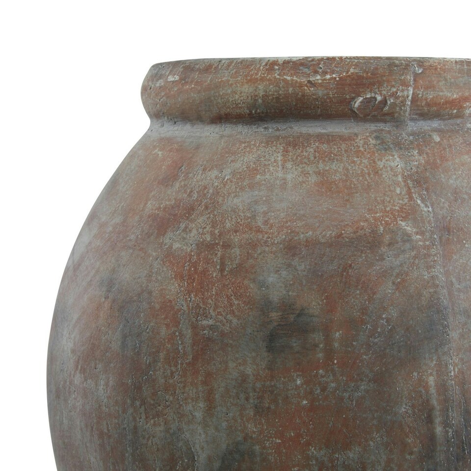 image 1 of Hill Interiors Siena Shaped Planter - Brown - 31cm x 30cm x 30cm