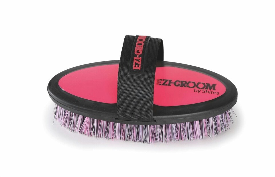 image 1 of Shires Ezi-Groom Body Brush | Blue | Small
