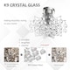 image 3 of HOMCOM Crystal Chandeliers, K9 Droplets Ceiling Light with 3 E14 Bulb Base, Pendant Lights for Living Room, Bedroom, Dining Room, Hallway, Kitchen