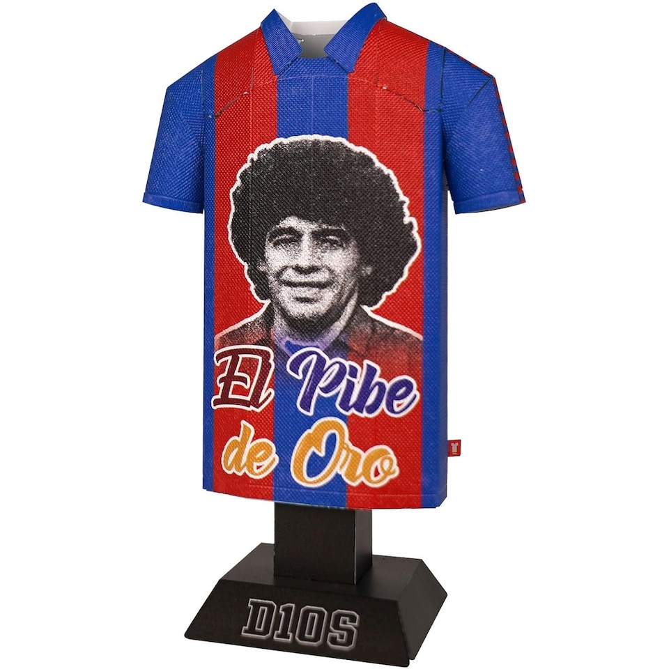 image 1 of RadStuff Metal Alloy Football Shirt - Maradona Alloy Shirt 1982/84