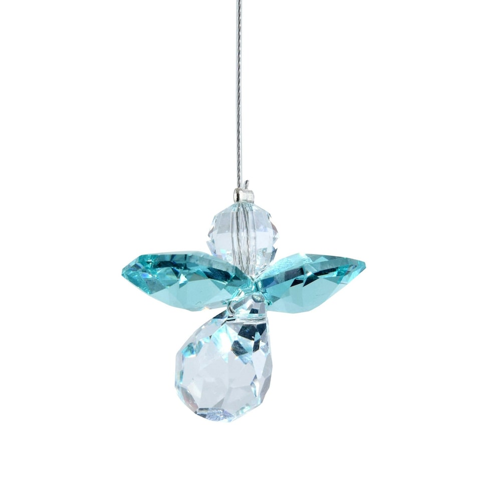Wild Things Guardian Angel Birthstone Crystal Blue Zircon