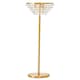 image 1 of Interiors by Premier Clear Crystal Floor Lamp with Gold Metal Base, Elegant Crystal Bead Standing Lamp for Living Room Gold