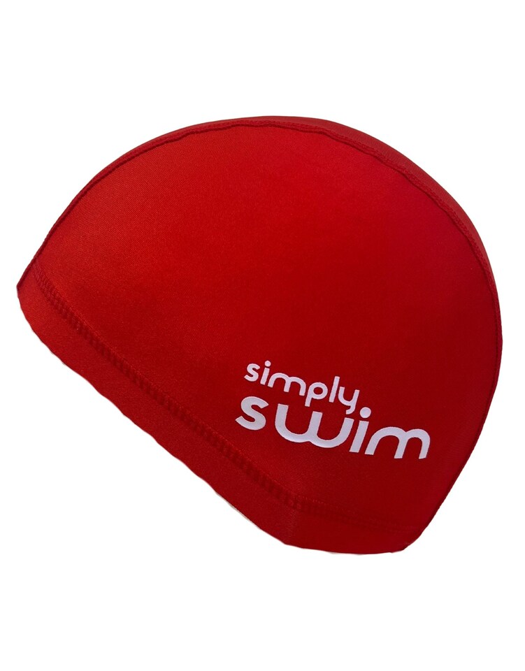 Simply Swim Junior Lycra Fabric Swim Cap - Solid Colours