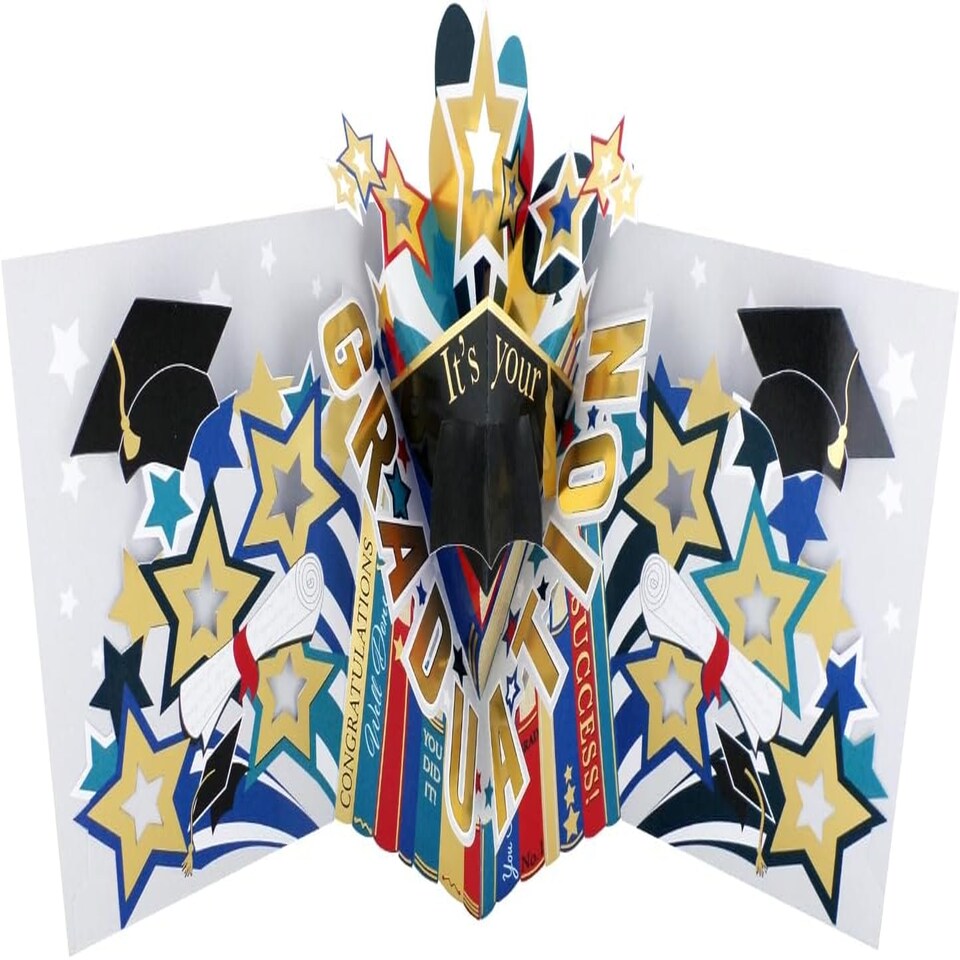 image 1 of It's Your Graduation Pop Up 3D Congratulations Card