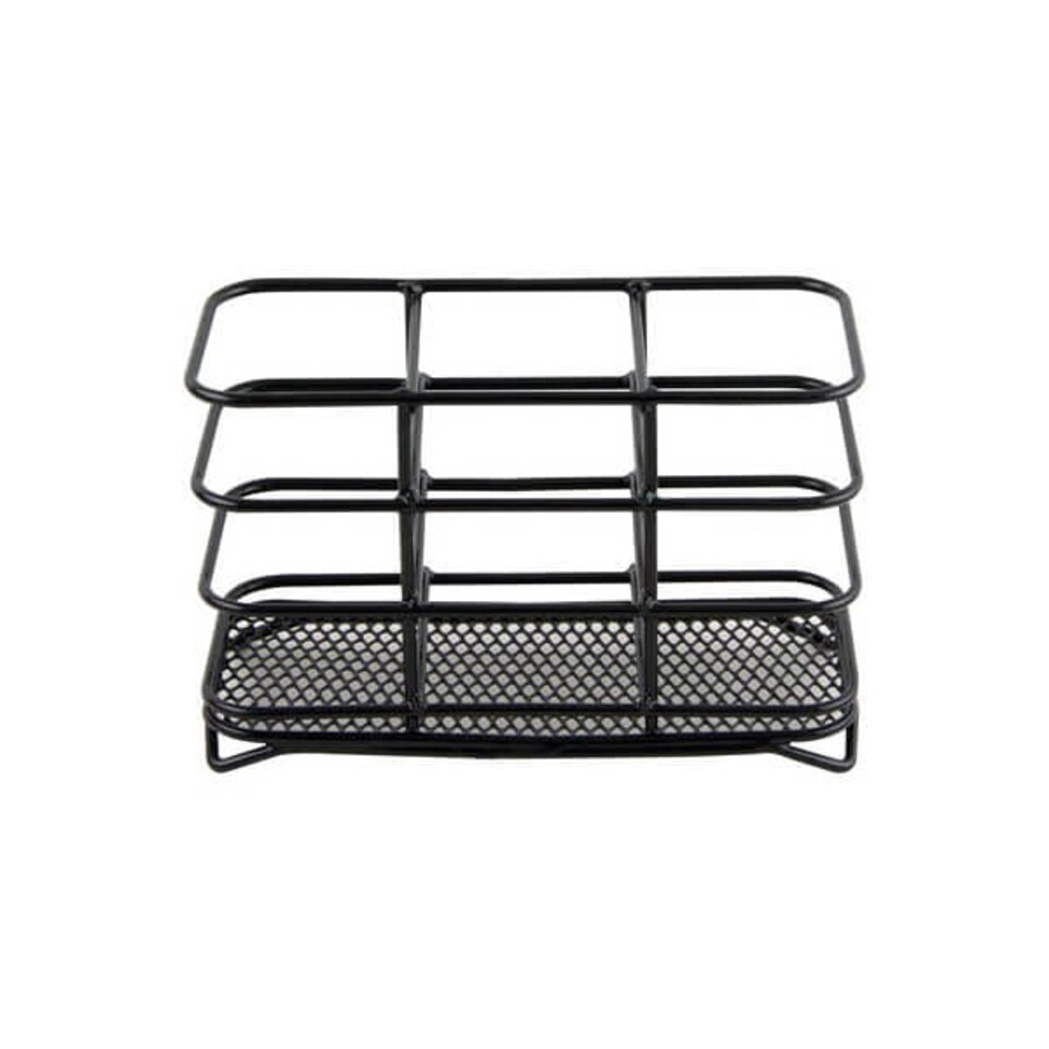 Apollo Black Wire Cutlery Drainer Basket Black