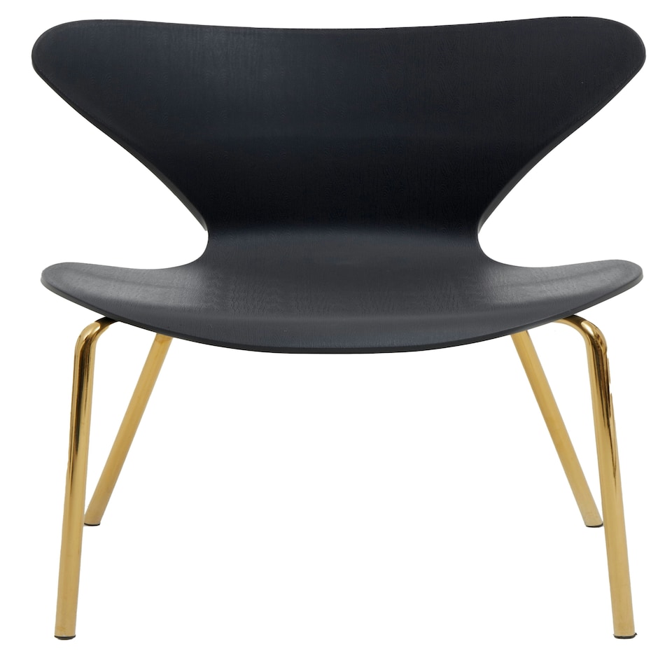 image 1 of Interiors by Premier Dining Chair with Black Seat, Space-Saving Dining Accent Chair, Easy to Clean Bedroom Chair