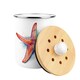 image 5 of Vibrant Starfish Food Waste Caddy - Metal 2L Decorative Kitchen Compost Bin