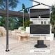 image 6 of Outsunny 4 x 3(m) Metal Outdoor Pergola with Retractable Roof, Outdoor Gazebo Canopy Shelter with Drainage Holes for Garden, Patio, Lawn, Black